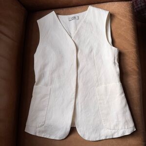 COS sleeveless vest w pockets and hidden buttons minimal work luxury